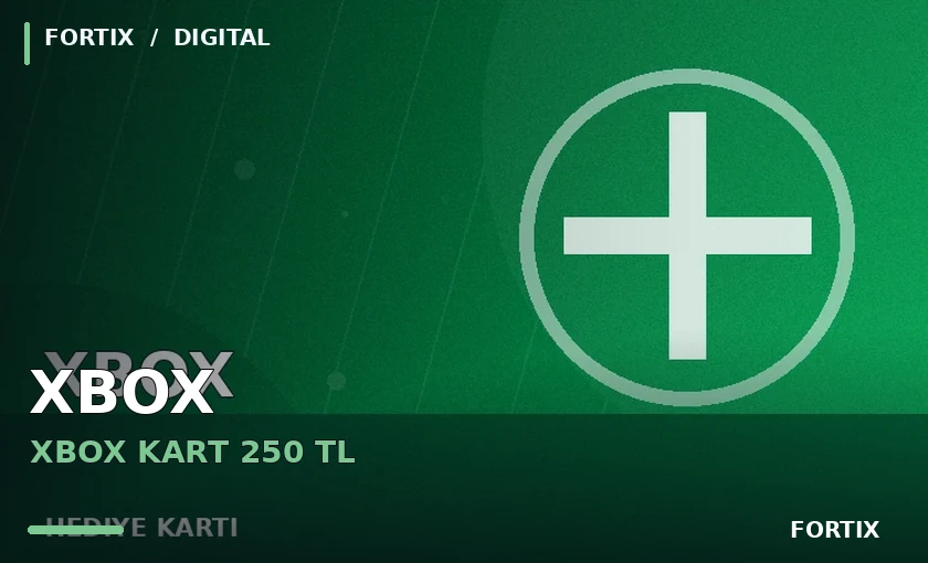 Xbox Hediye Kartı 250 TL